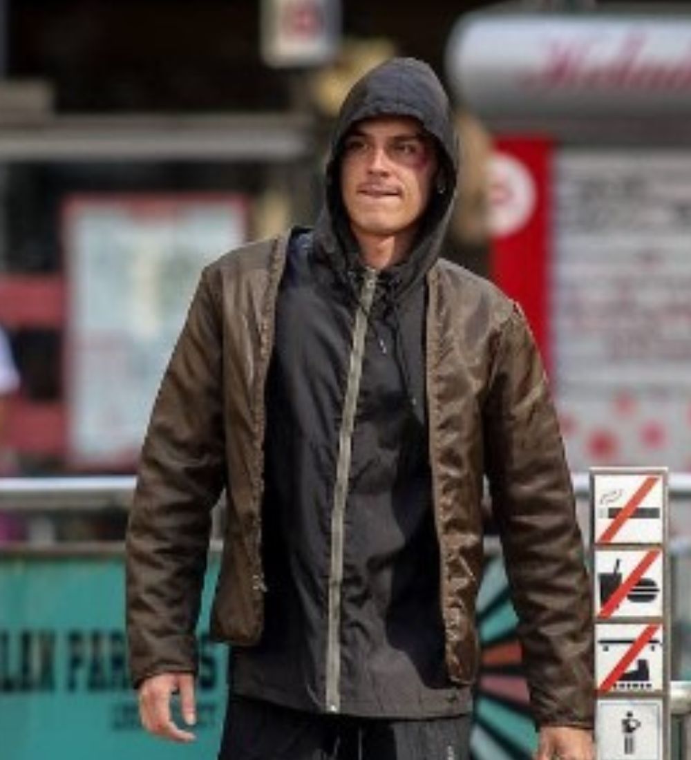 Muted 2023 Arón Piper (Sergio Ciscar) Brown Bomber Jacket
