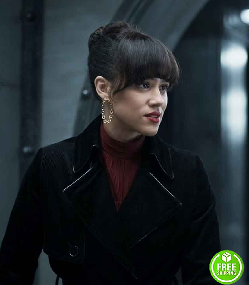ARMY OF THIEVES NATHALIE EMMANUEL (GWENDOLINE STARR) TRENCH COAT