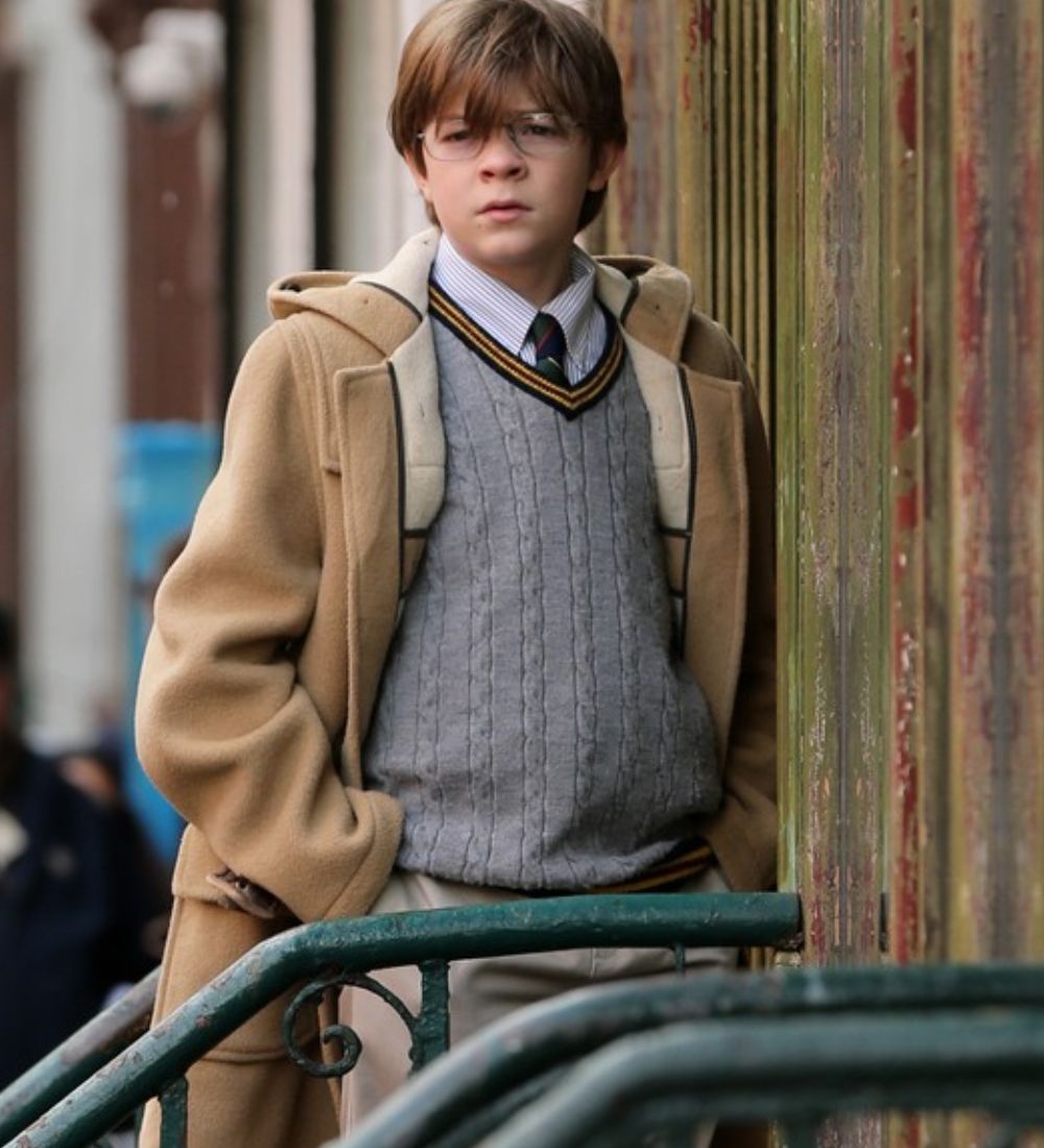 The Goldfinch Oakes Fegley (Young Theo Decker) Beige Fleece Coat