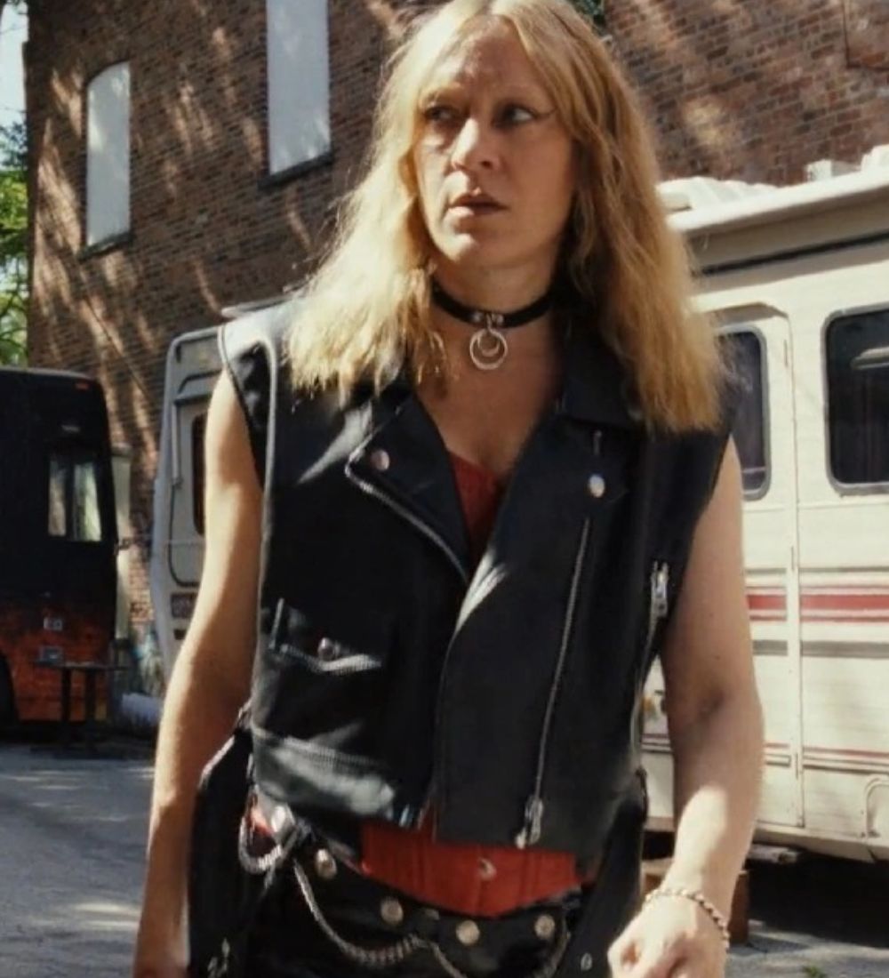 Poker Face 2023 Chloë Sevigny (Ruby Ruin) Black Leather Vest