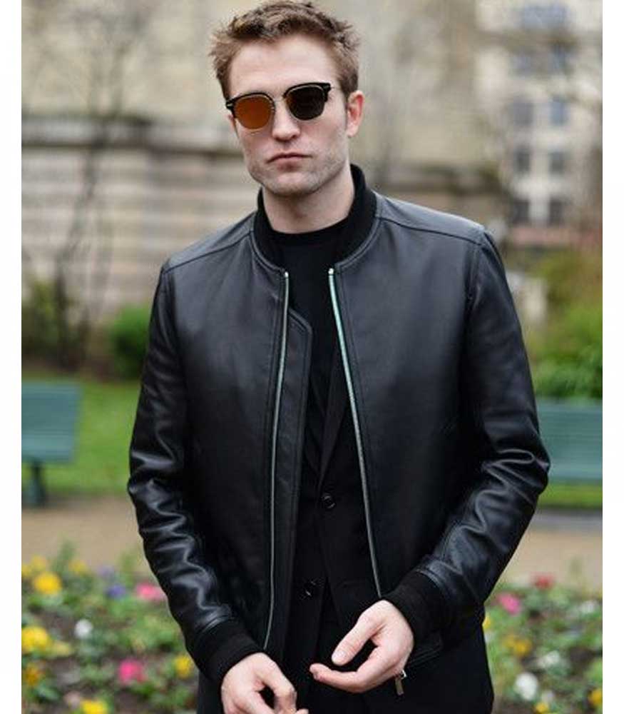 ROBERT PATTINSON BLACK BOMBER JACKET