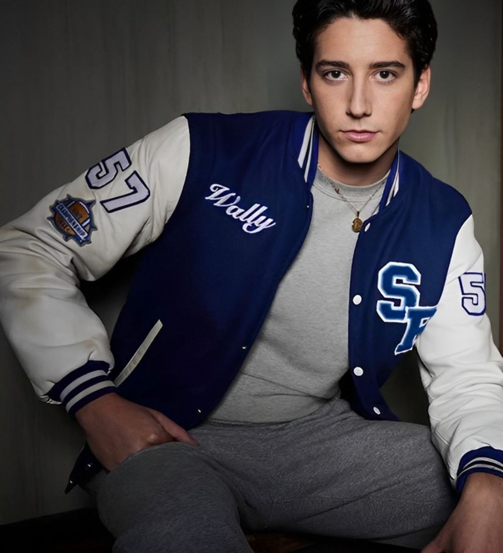 School Spirits 2023 Milo Manheim (Wally Clark) Varsity Jacket