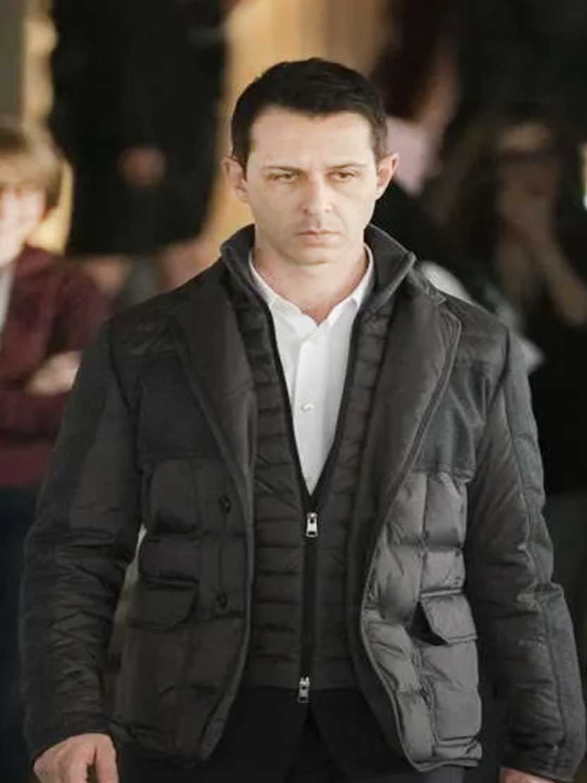 Succession Jeremy Strong Kendall Roy Puffer Jacket