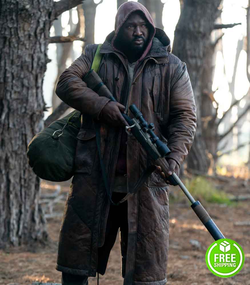 SWEET TOOTH NONSO ANOZIE (TOMMY JEPPERD) LEATHER COAT