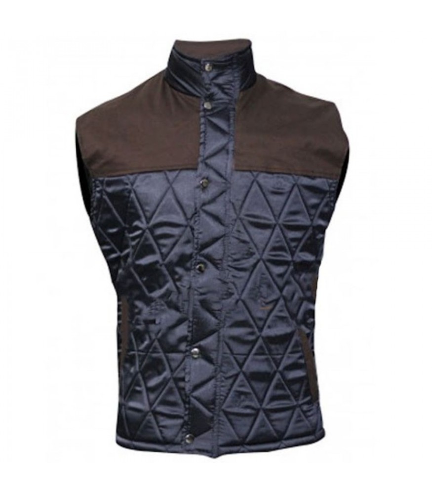 The 5th Wave Alex Roe (Evan Walker) Brown Satin Vest