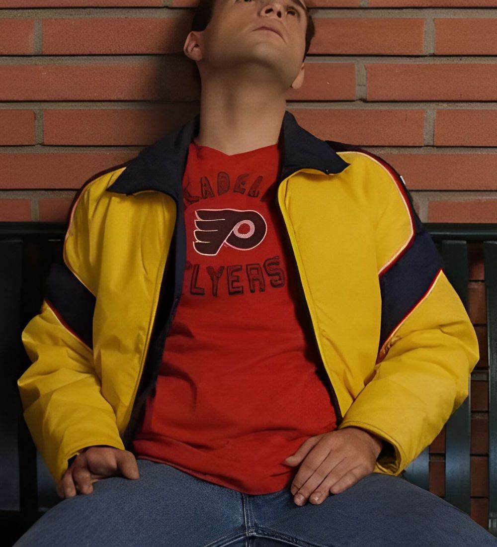 The Goldbergs S7 Troy Gentile (Barry Goldberg) Yellow Parachute Jacket