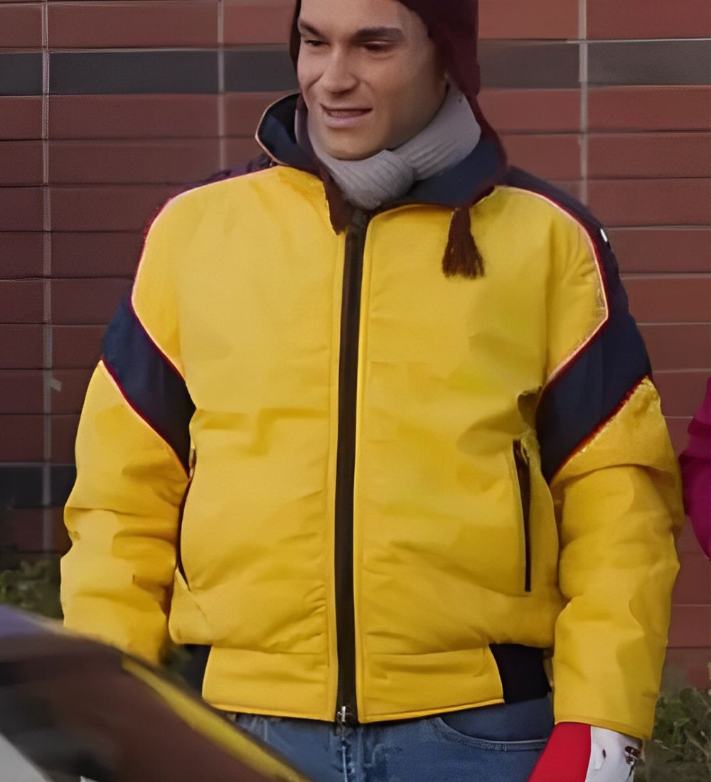 The Goldbergs S7 Troy Gentile (Barry Goldberg) Yellow Parachute Jacket