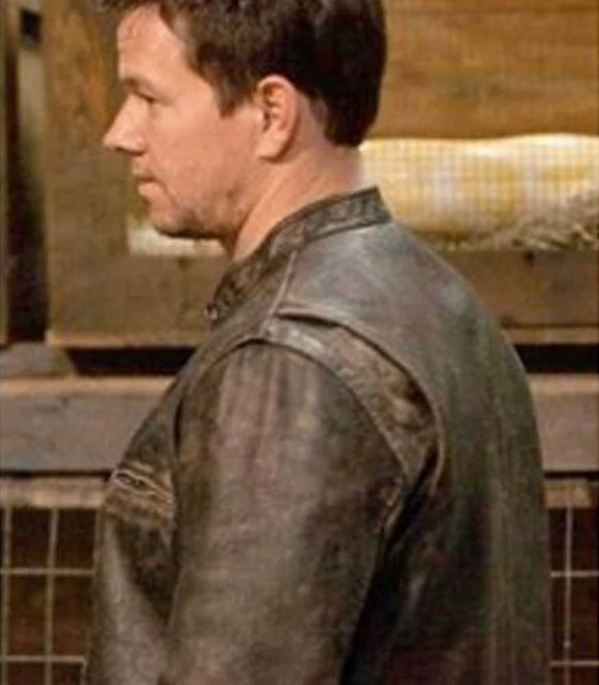 THE ITALIAN JOB MARK WAHLBERG BROWN JACKET