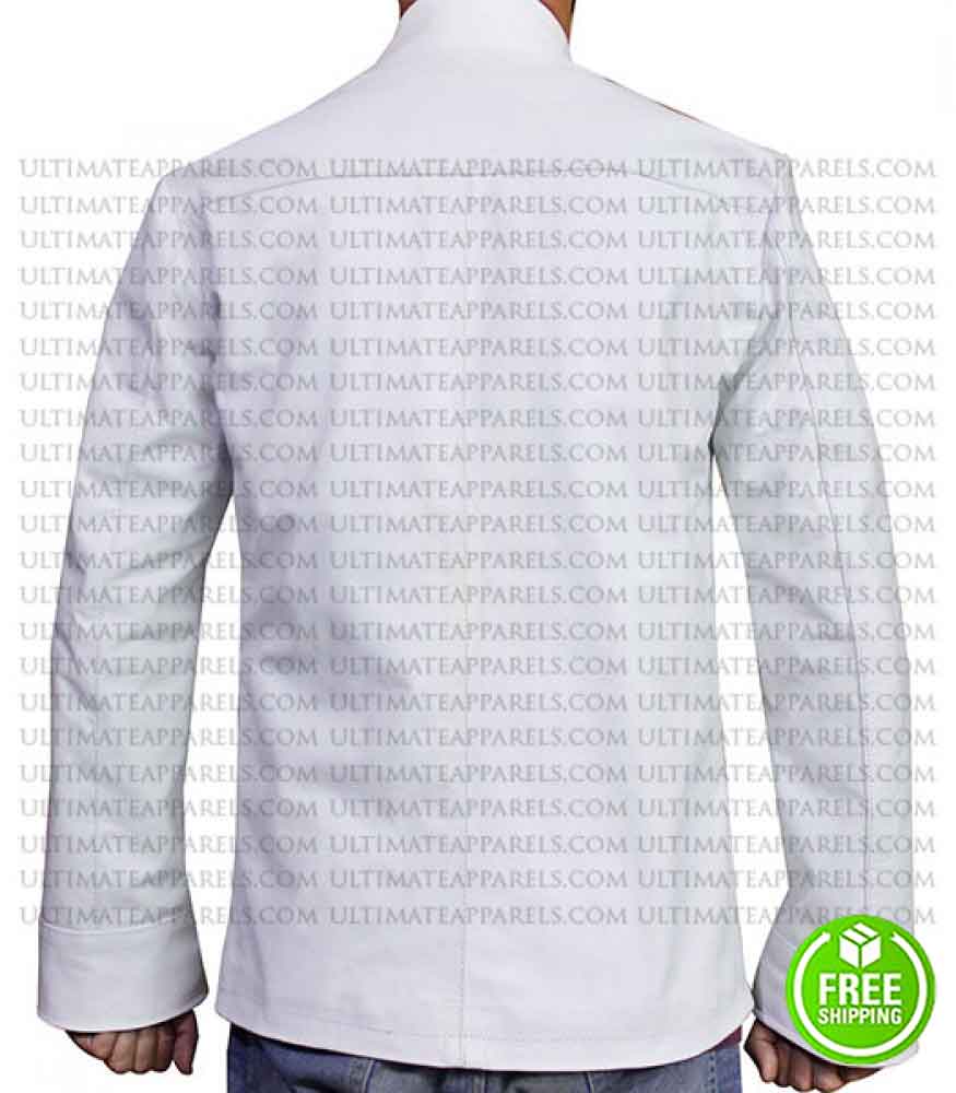 The Matrix Reloaded Collin Chou White Costume Jacket