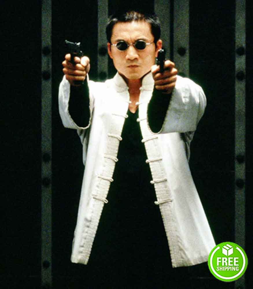 The Matrix Reloaded Collin Chou White Costume Jacket