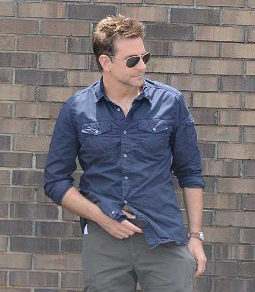 THE MULE BRADLEY COOPER BLUE SHIRT