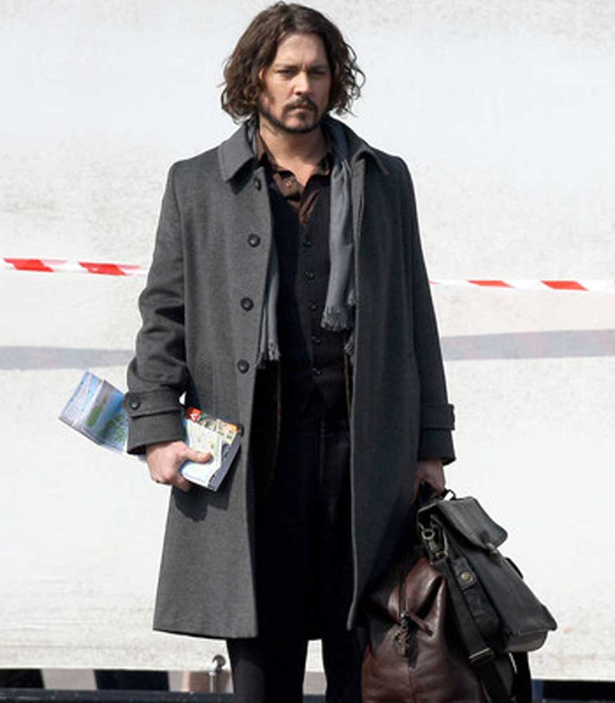 THE TOURIST JOHNNY DEPP GREY COAT