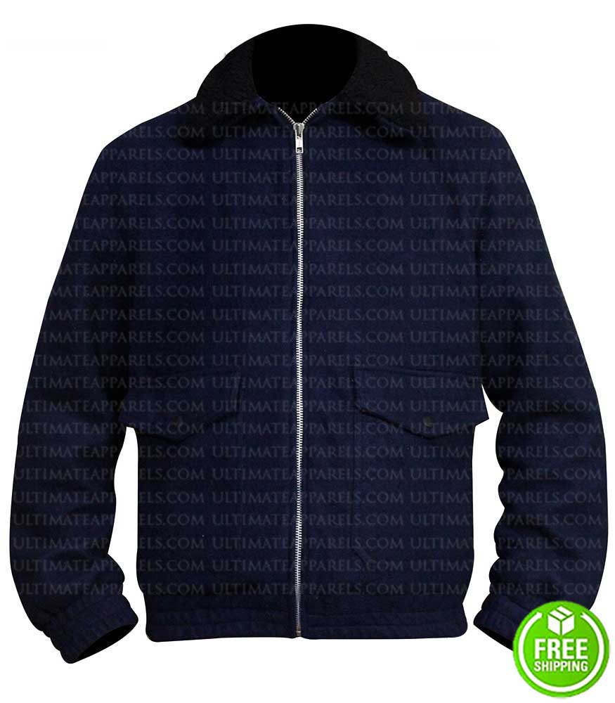 ZAC EFRON BLUE COTTON JACKET
