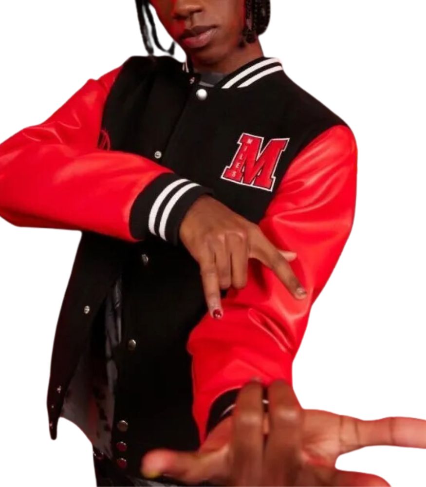 Across The Spider-Verse Miles Morales Bomber Wool Jacket