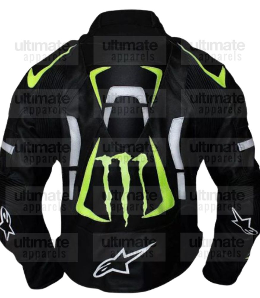 Alpinestars Scream Monster Energy Leather Jacket With Patches