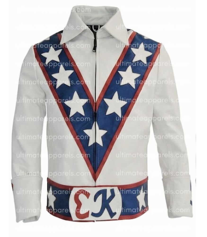 Daredevil Evel Knievel Motorcycle Leather Jacket