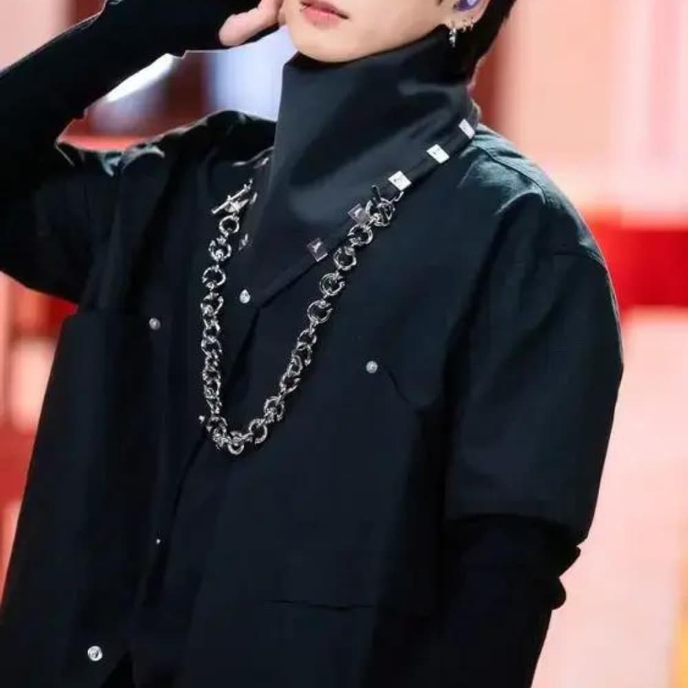 BTS Jung Kook Black Coat