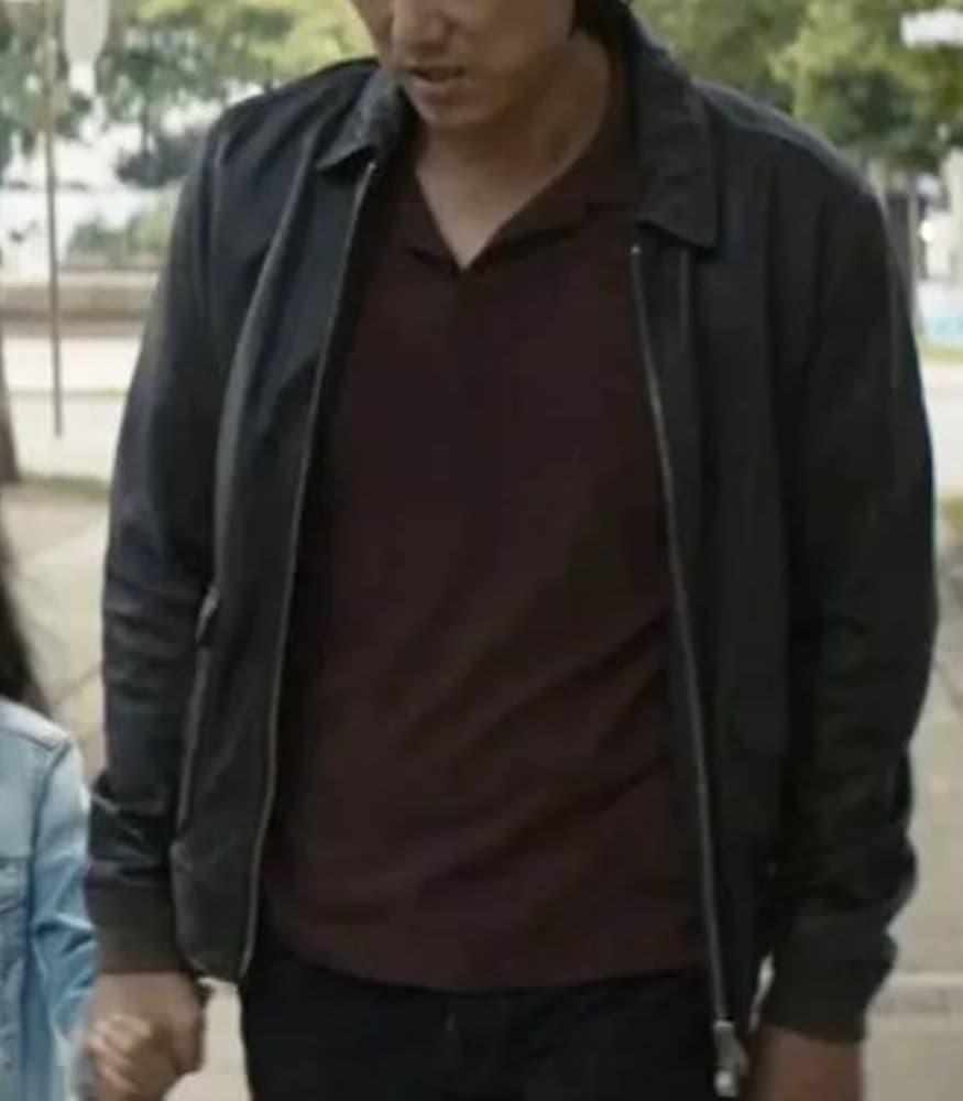 Code 8 Sung Kang (Park) Black Bomber Leather Jacket