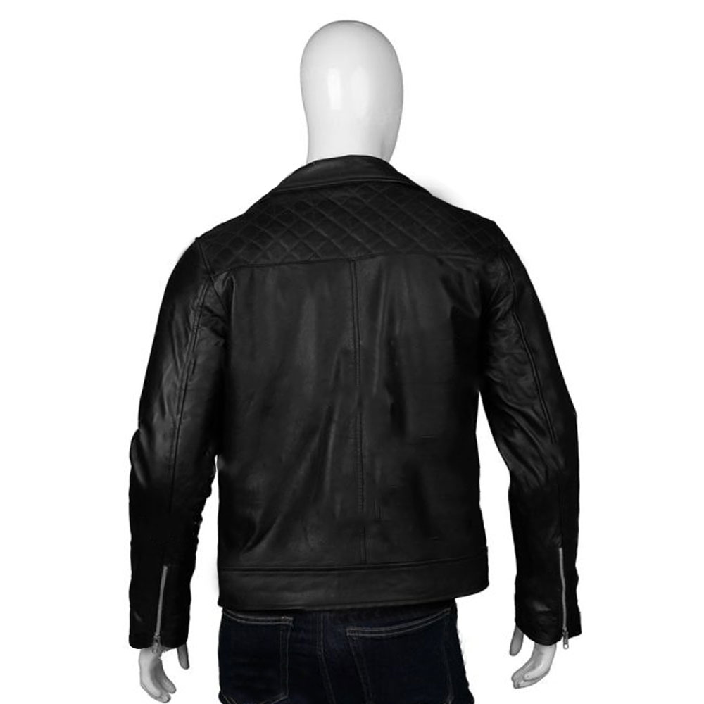 Dean Winchester Supernatural Black Biker Leather Jacket