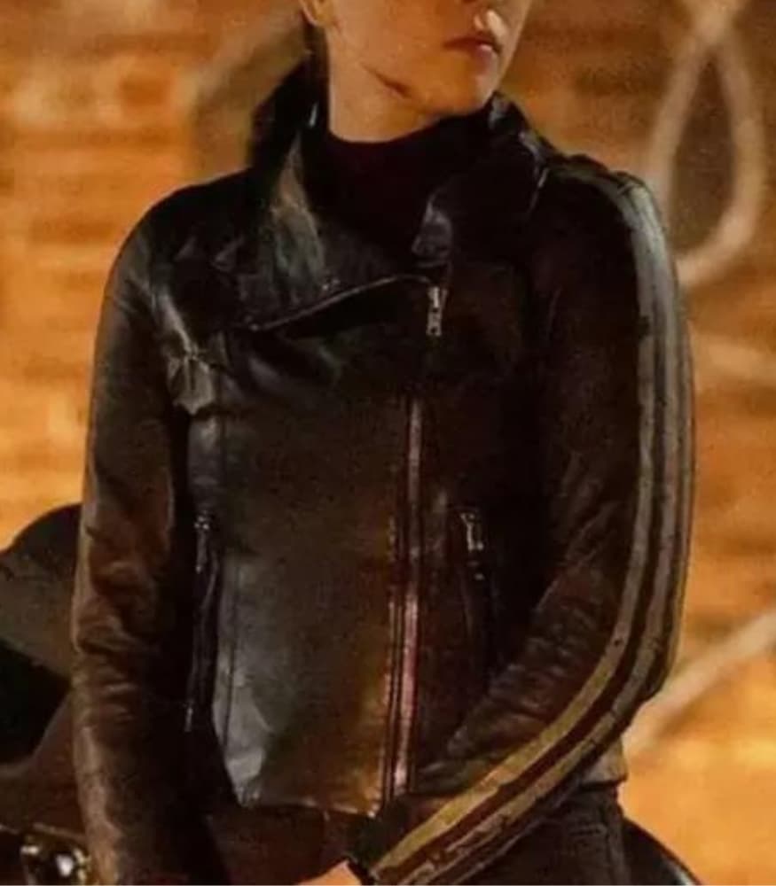 Echo 2024 Alaqua Cox (Maya Lopez) Black Leather Jacket