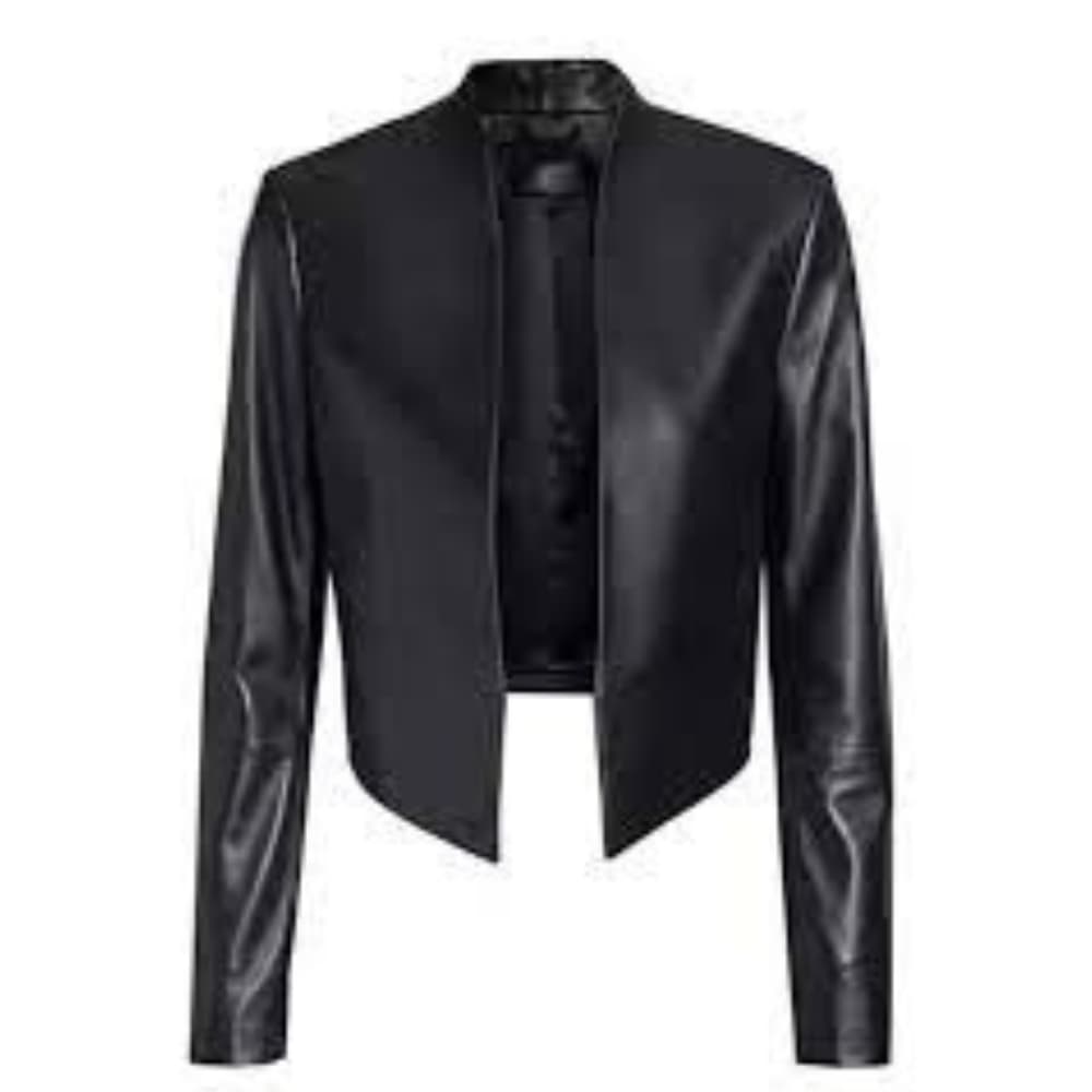 Emily in Paris Lily Collins (Emily Cooper) Black Leather Jacket