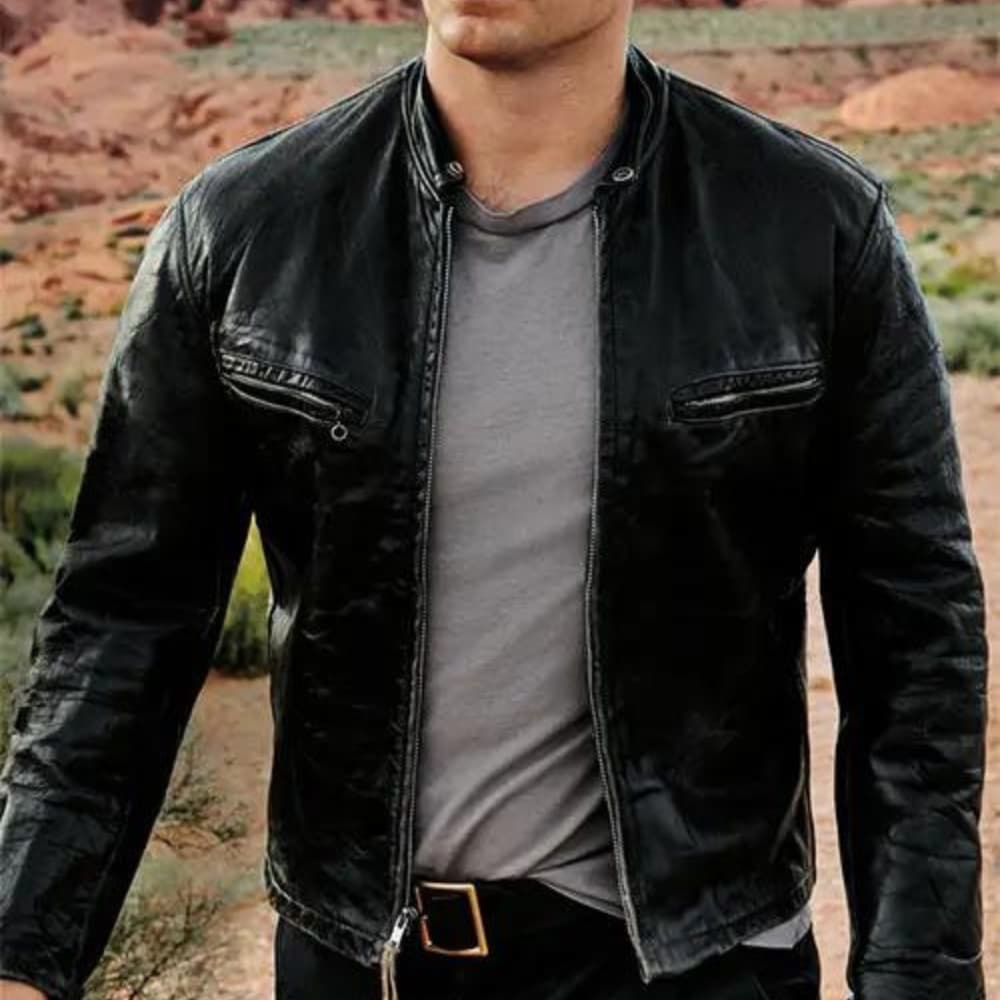 The Flash 3 Henry Cavill (Superman) Black Leather Jacket
