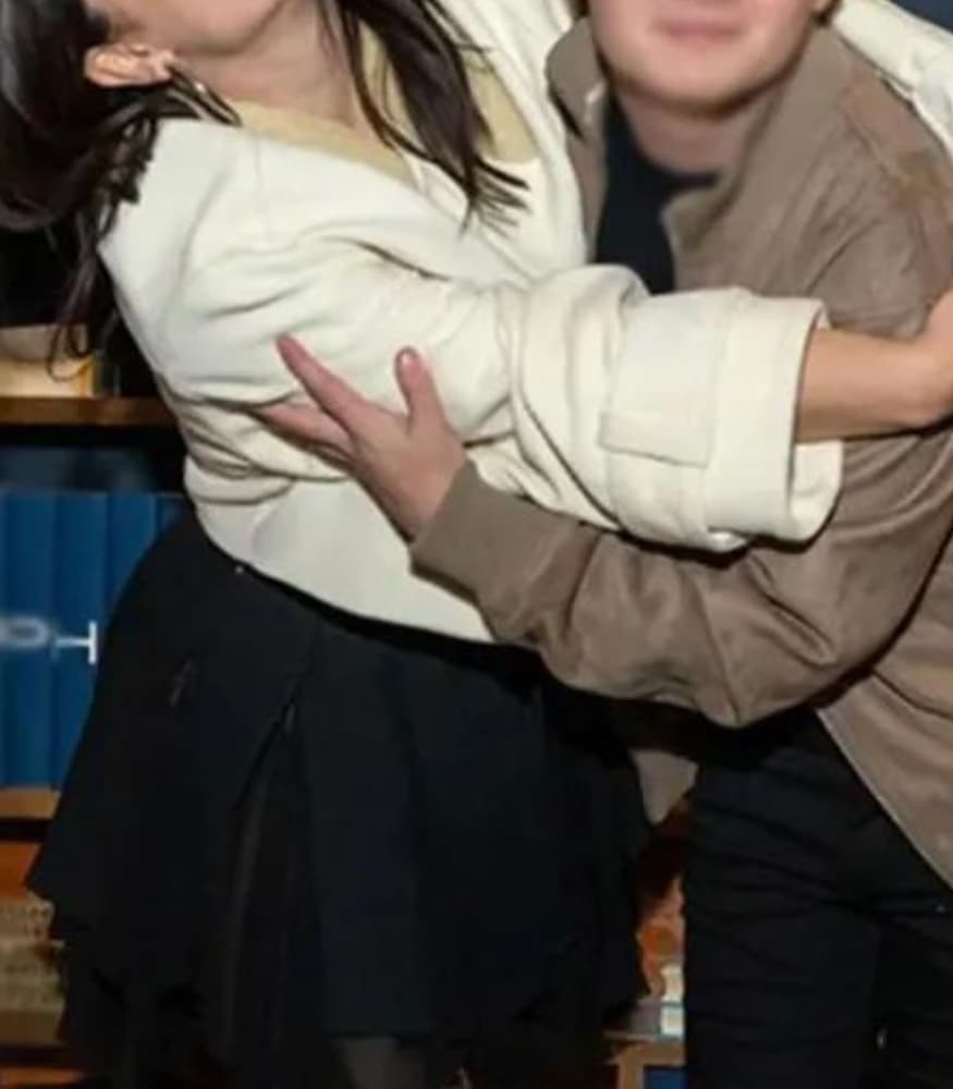 Flora and Son Eve Hewson White Wool Jacket