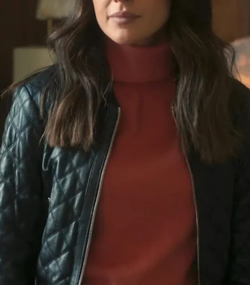 Fool Me Once 2024 Maya Stern Black Leather Jacket