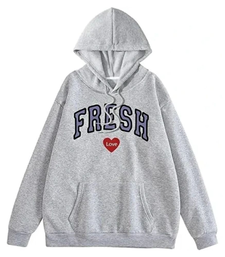 Fresh Love Oversized Pullover Hoodie