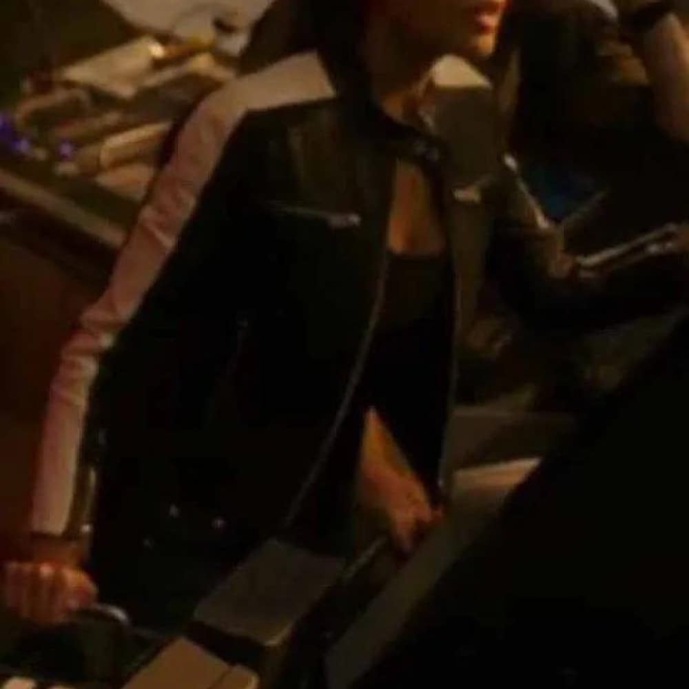 Godzilla Vs. Kong Maya Simmons Black Leather Jacket