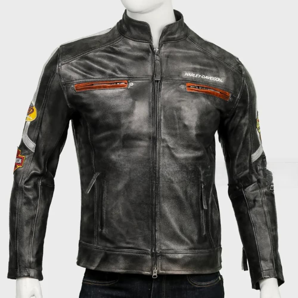 Harley Davidson Distressed Leather Jacket
