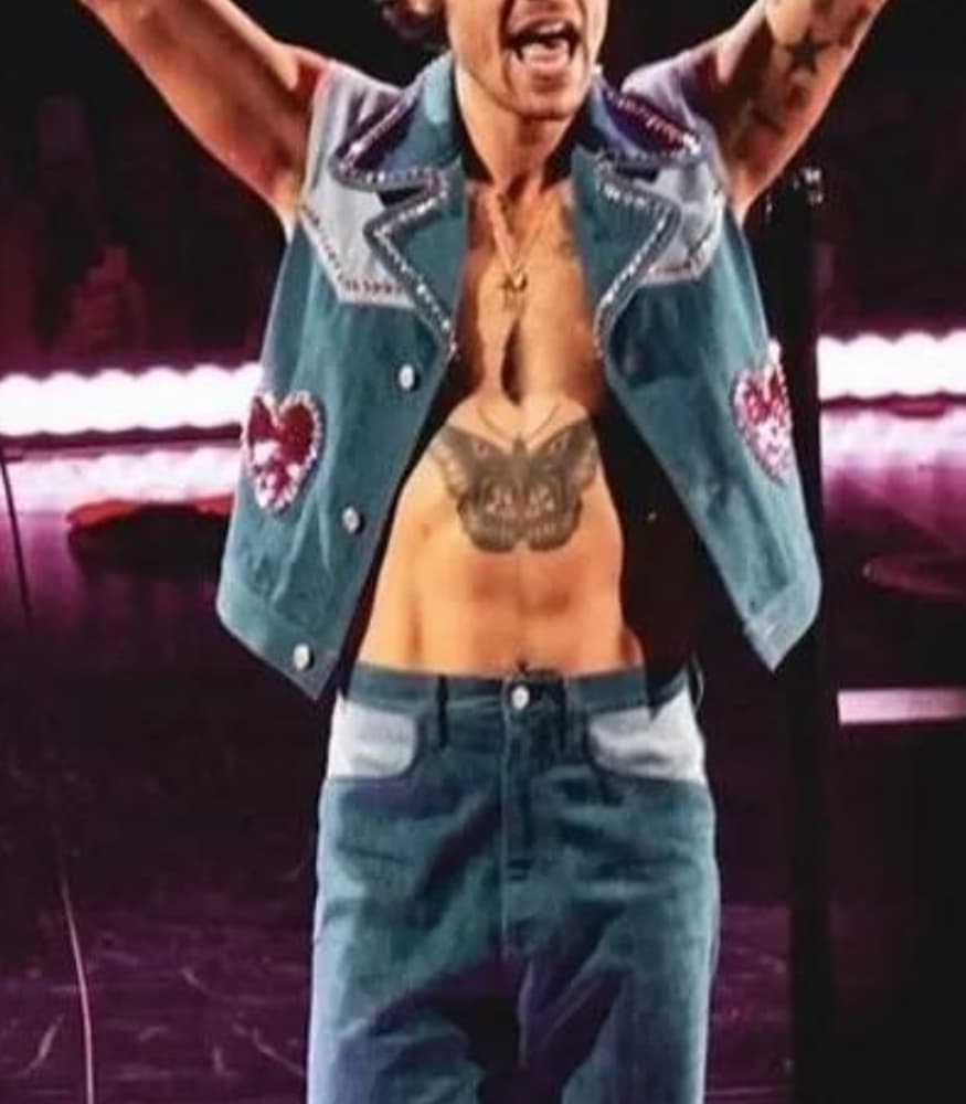 Harry Styles Love On Tour Denim Vest