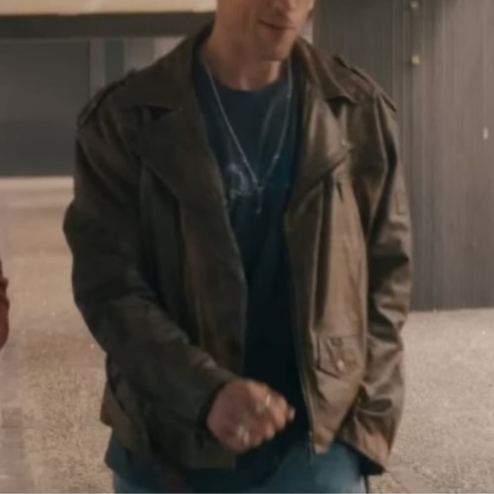 I Used to Be Famous 2022 Vince Brown Leather Jacket