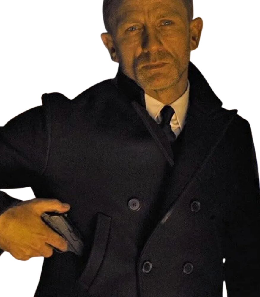 Skyfall Daniel Craig (James Bond) Wool Peacoat