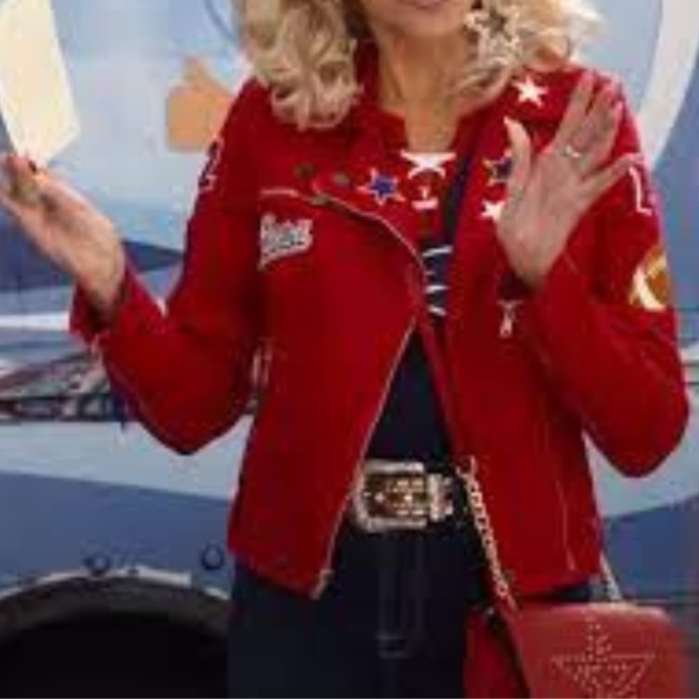 Jane Fonda 80 for Brady 2023 Red Jacket