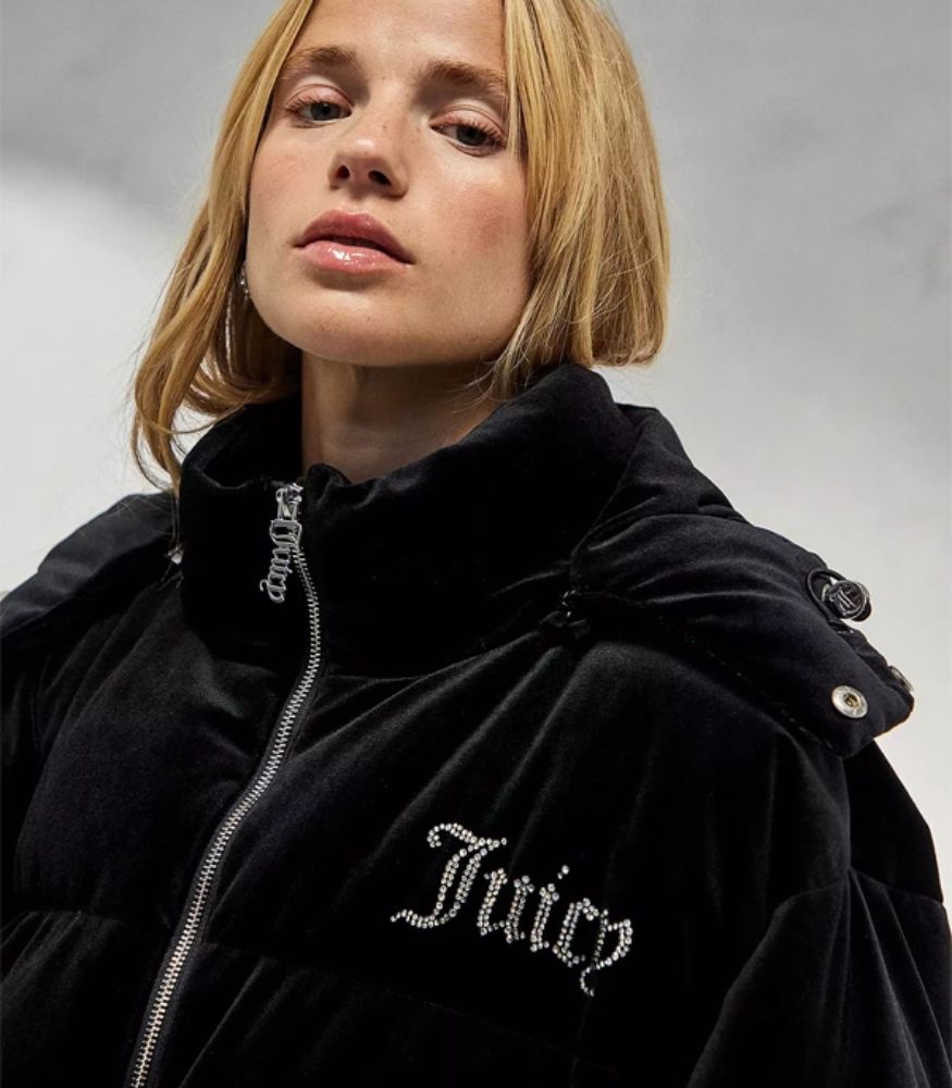 Juicy Couture Rosalia Hooded Puffer Jacket