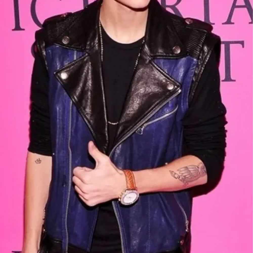 Justin Bieber Motorcycle Leather Vest
