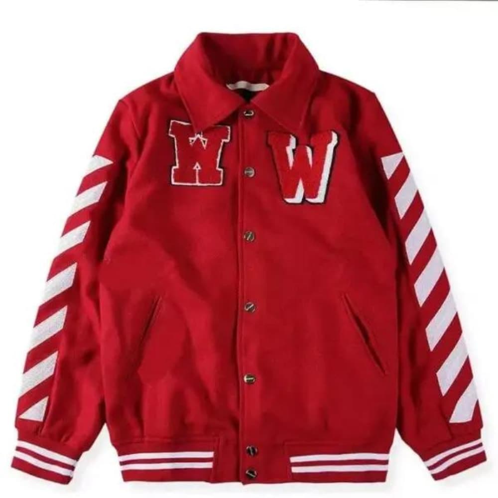 Justin Bieber Red Varsity Jacket