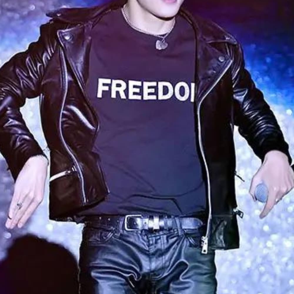 BTS Kim Taehyung Black Motorcycle Leather Jacket