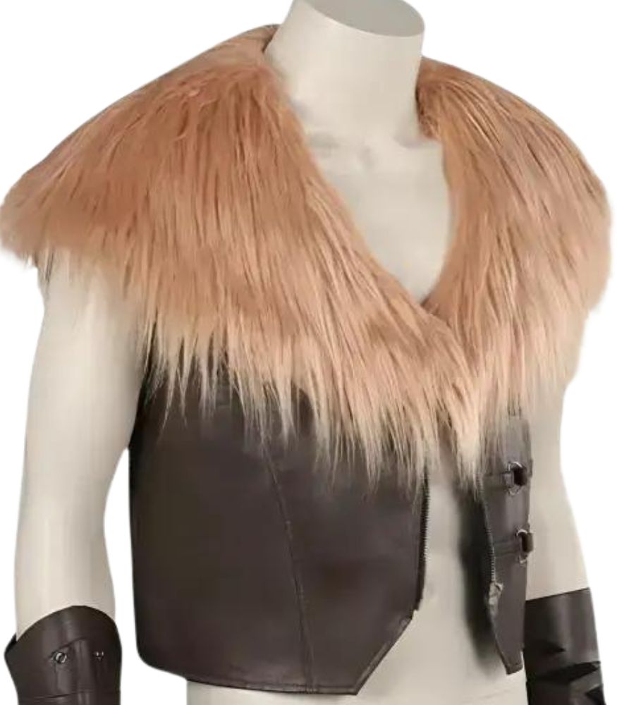 Kraven the Hunter (Taylor-Johnson) Leather Fur Vest