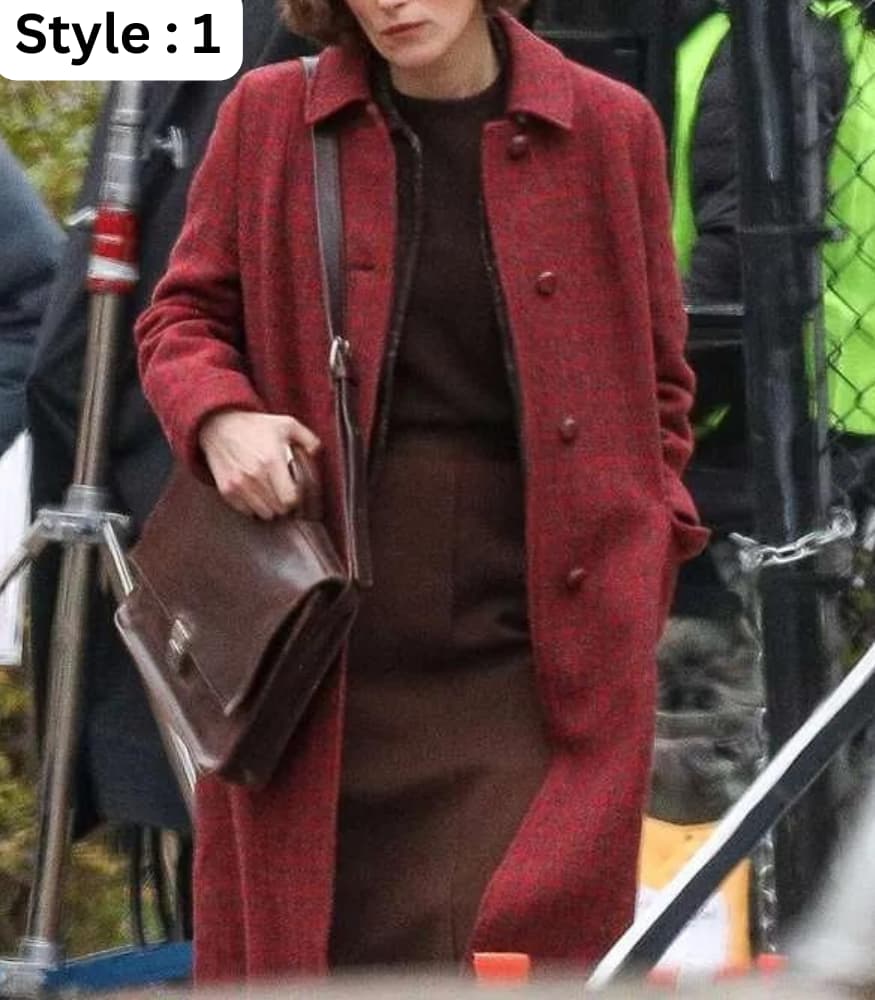 Boston Strangler 2023 Keira Knightley Wool Trench Coat