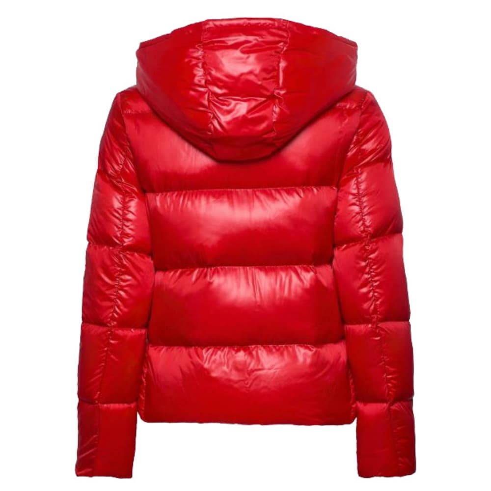 Mens Hooded Puffer Red Jacket