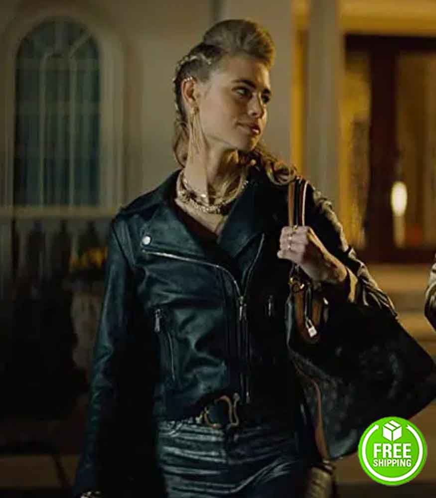 NIGHT TEETH LUCY FRY (ZOE) LEATHER JACKET