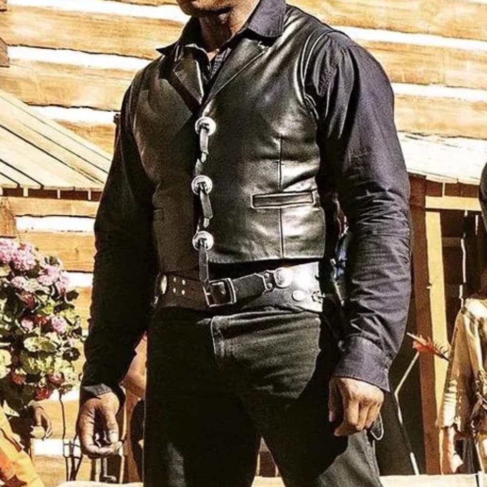 Outlaw Johnny Black 2023 Leather Vest
