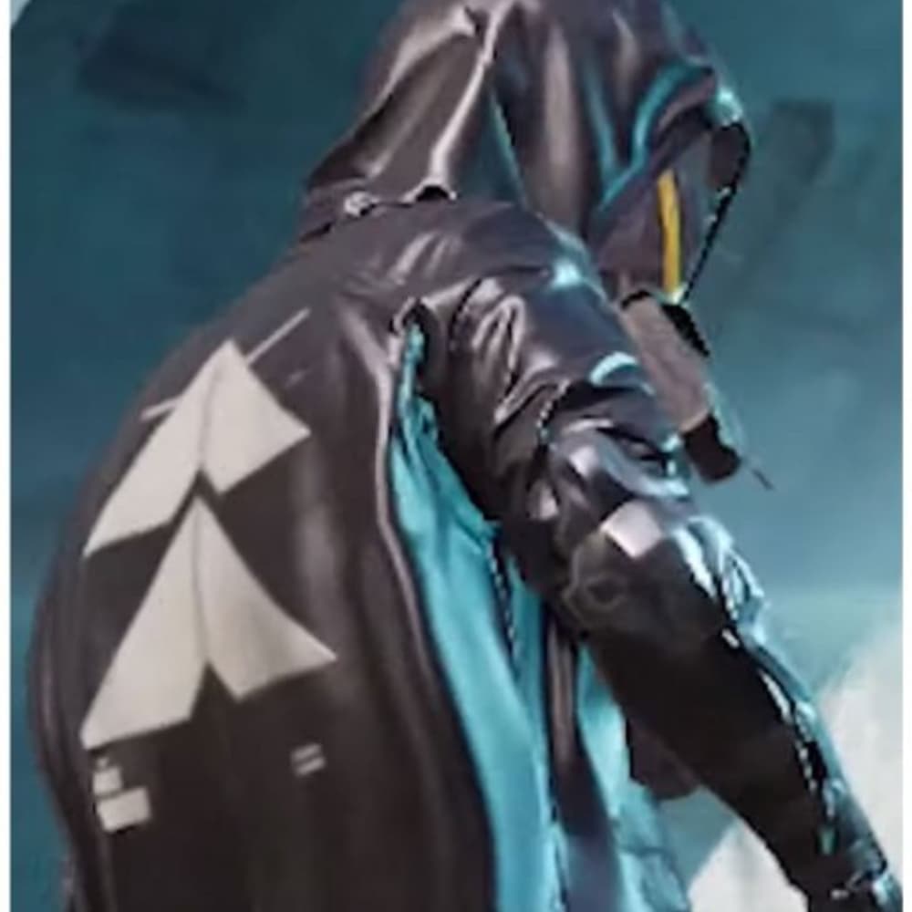 PUBG Season 11 Elite Agent Black Hooded Leather Trench Coat
