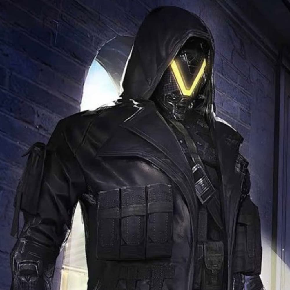 PUBG Season 11 Elite Agent Black Hooded Leather Trench Coat