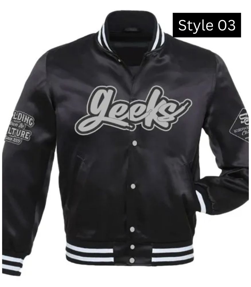 Geeks Retro University Multicolor Varsity Jacket