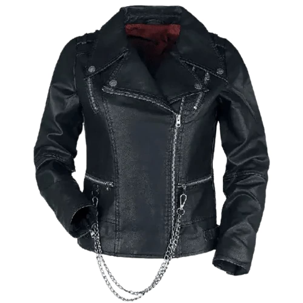Stranger Things 4 Hellfire Club Black Biker Leather Jacket