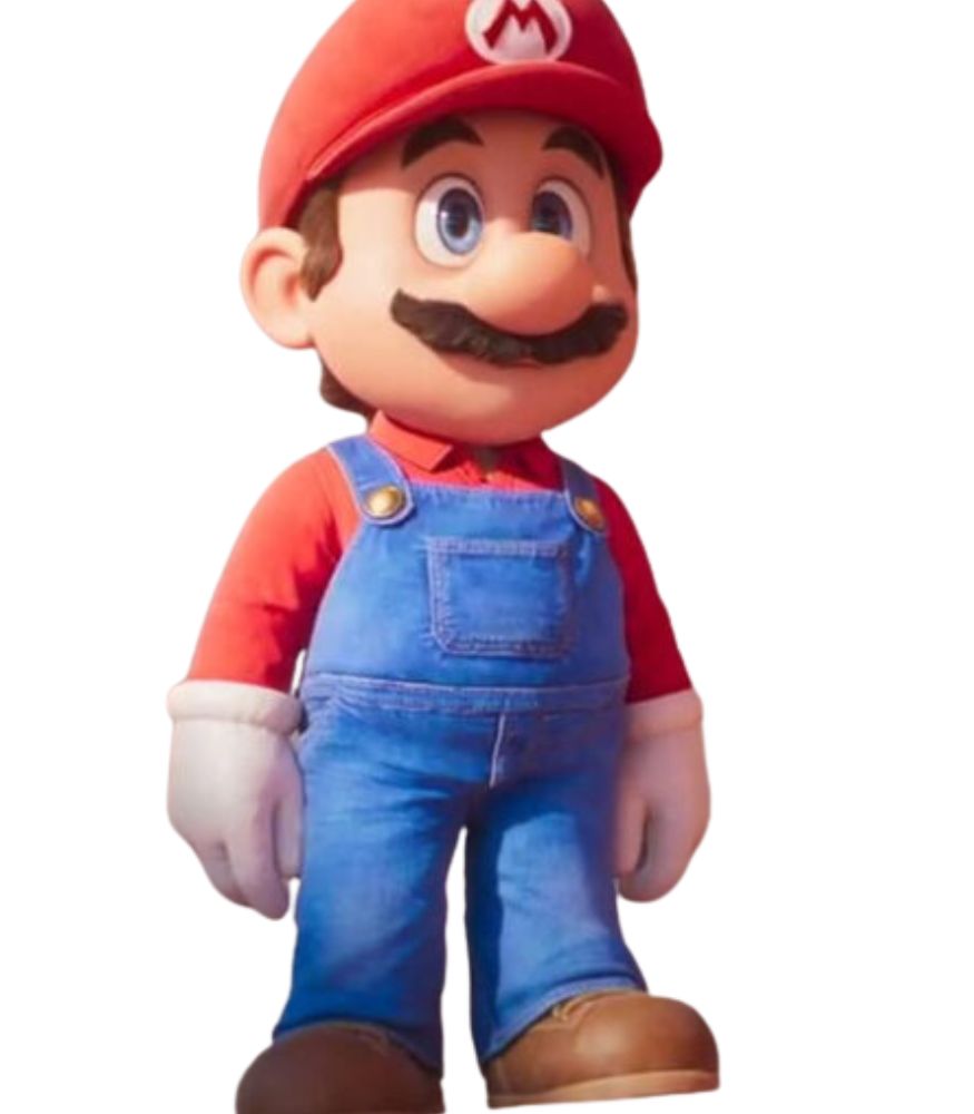 Super Mario Bros Blue Denim Dungarees