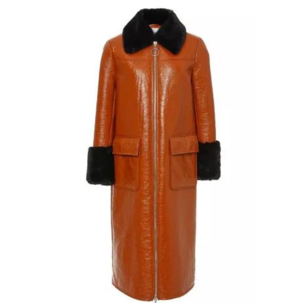 Supernatural Season 15 Anael Shearling Leather Coat